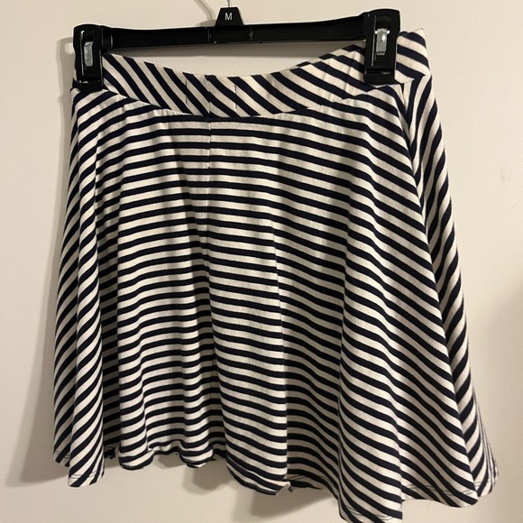 Striped Navy and White Women's Skirt - Picture 3 of 3